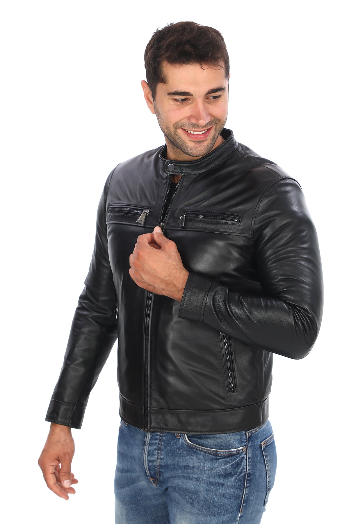 Spor Klasik Deri Ceket