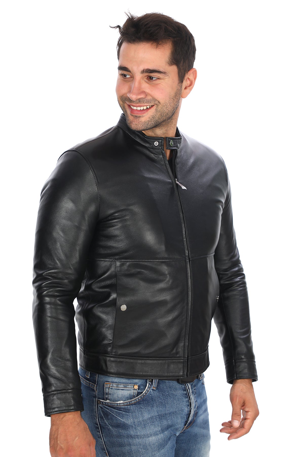 Spor Klasik Deri Ceket